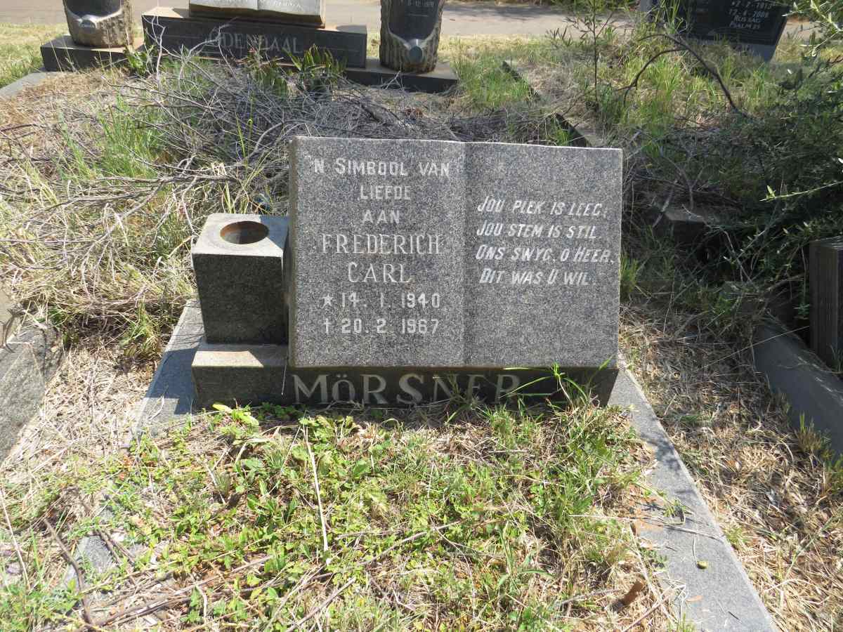 MORSNER Frederich Carl 1940-1967