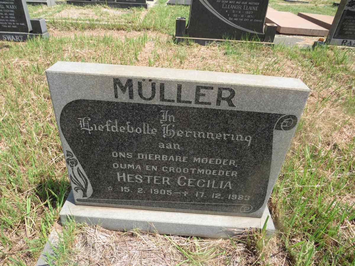 MULLER Hester Cecilia 1905-1983