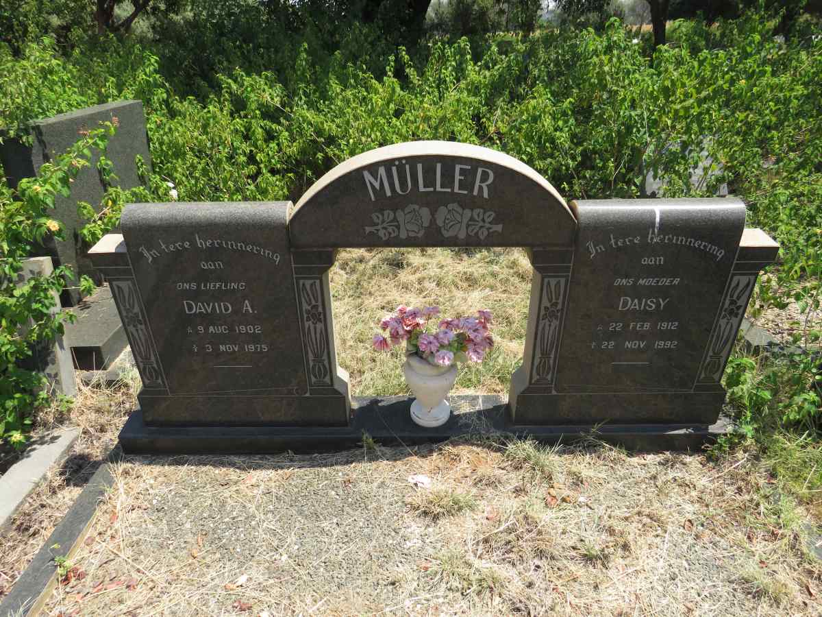 MULLER David A. 1902-1975 & Daisy 1912-1992