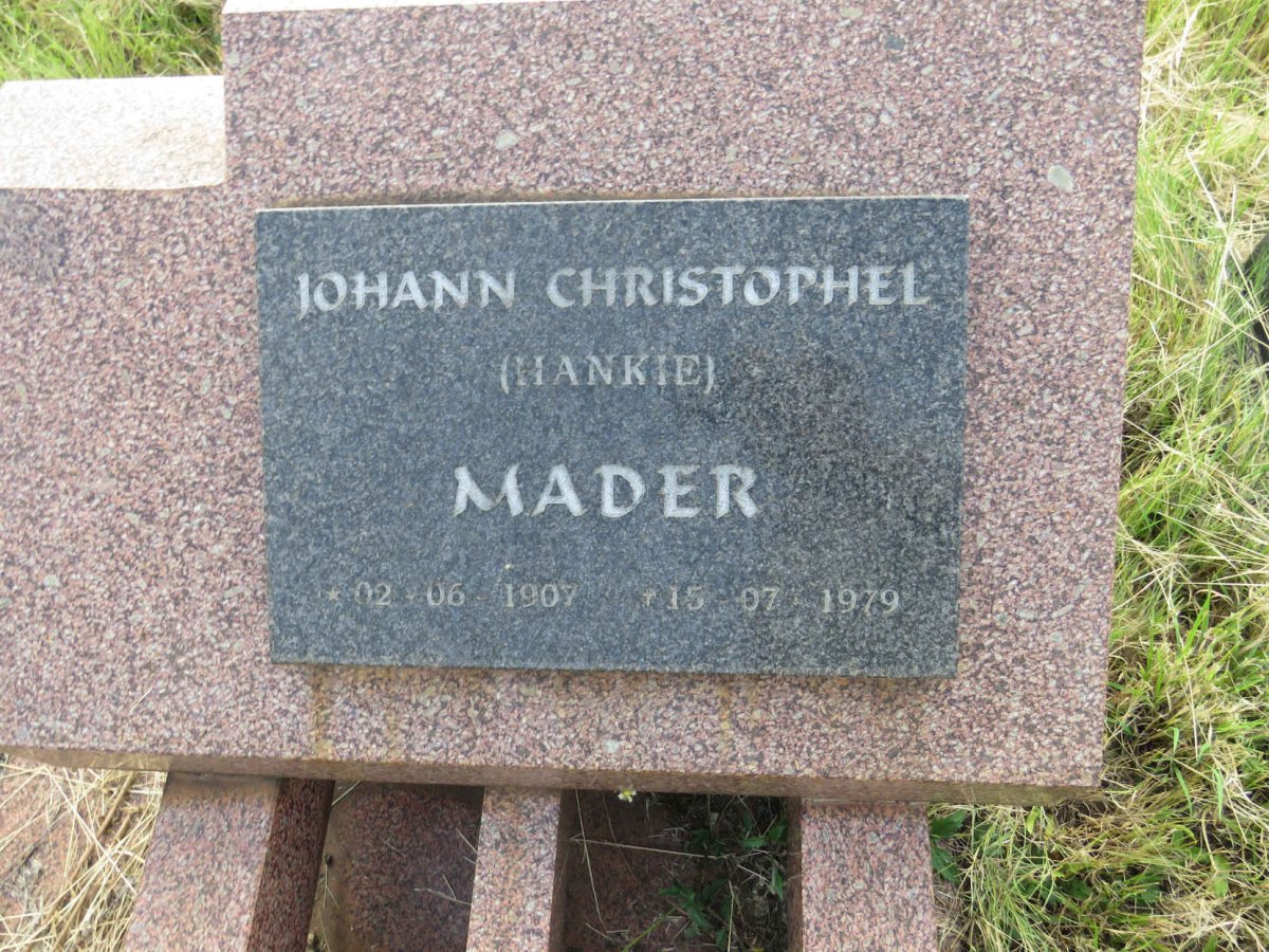 MADER Johann Christophel 1907-1979
