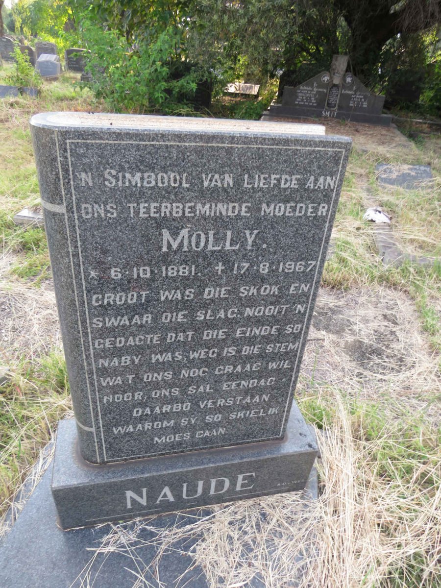 NAUDE Molly 1881-1967