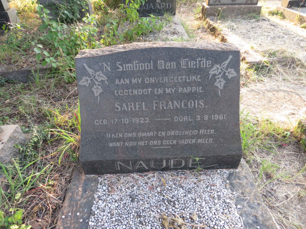 NAUDE Sarel Francois 1923-1961