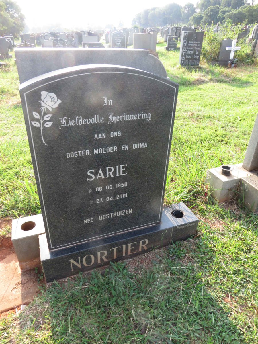 NORTIER Sarie 1950-2001