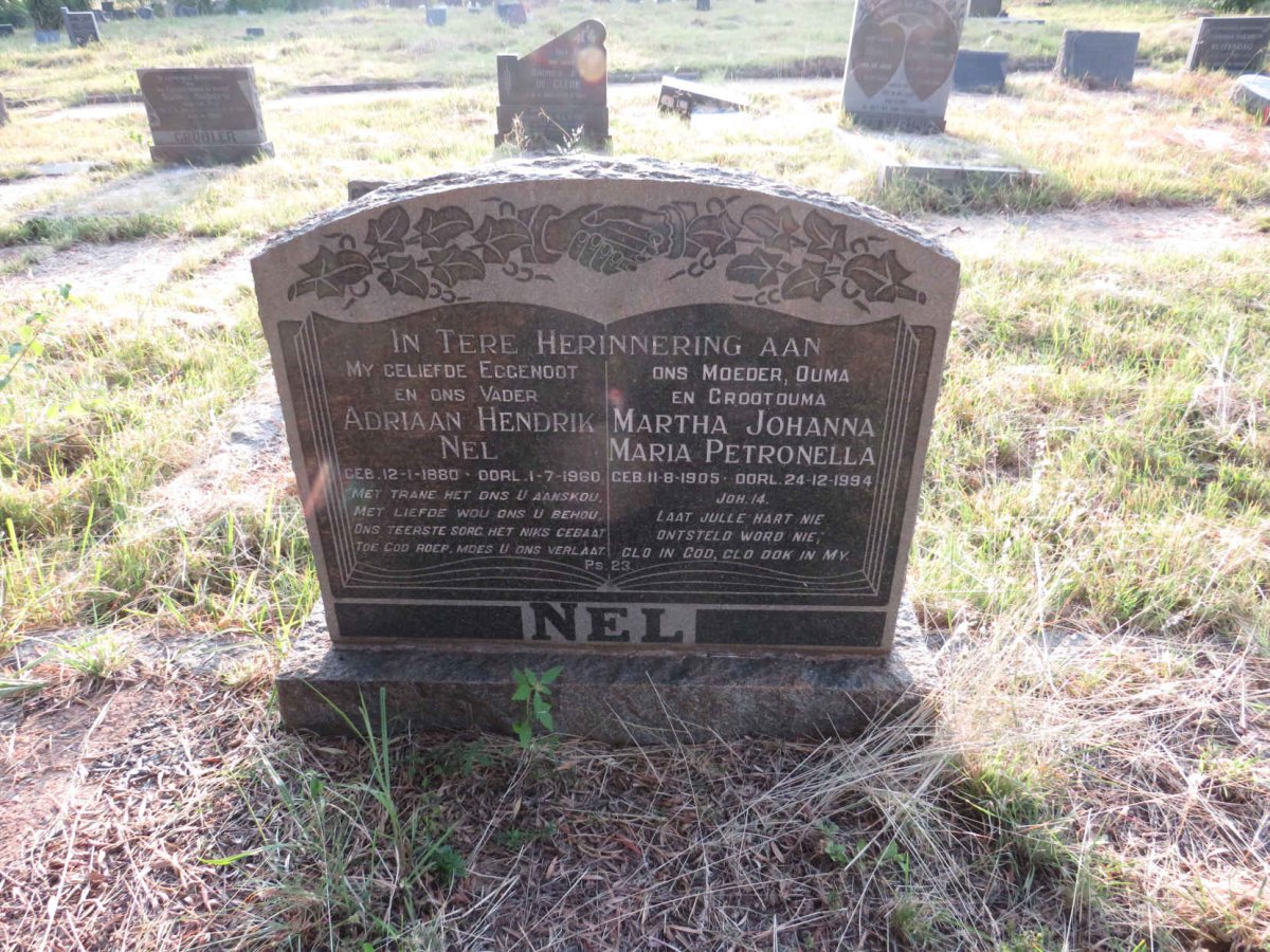 NEL Adriaan Hendrik 1880-1960 & Martha Johanna Maria Petronella 1905-1994