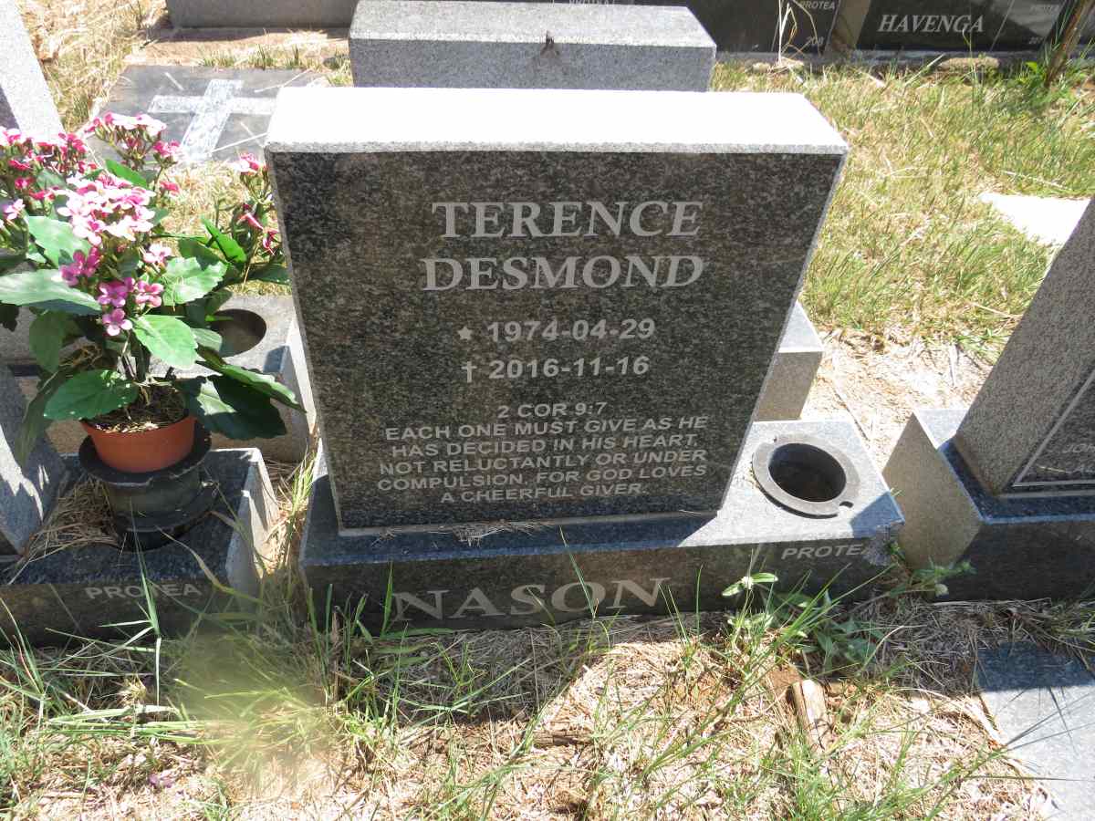 NASON Terence Desmond 1974-2016