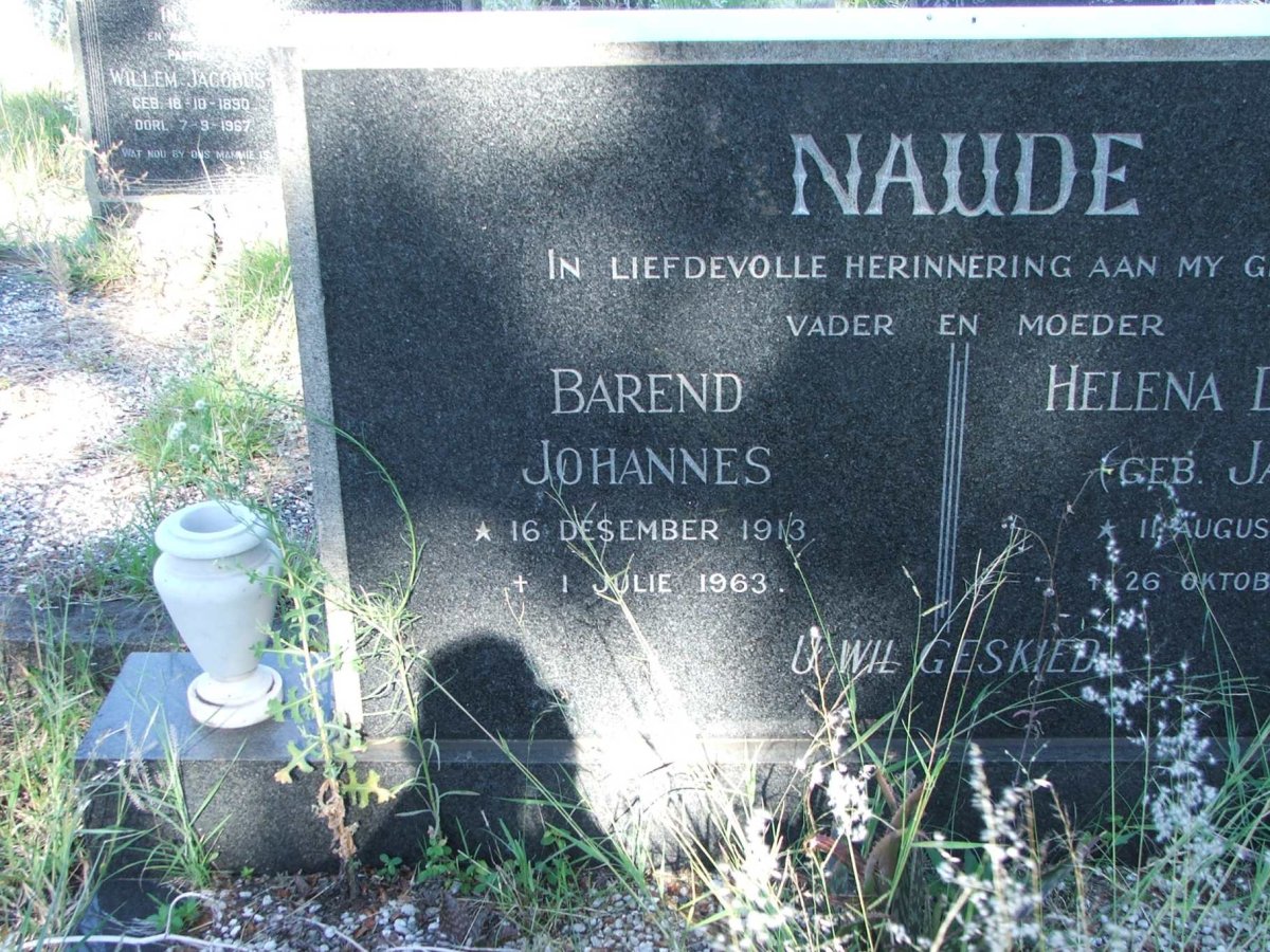 NAUDE Barend Johannes 1913-1963