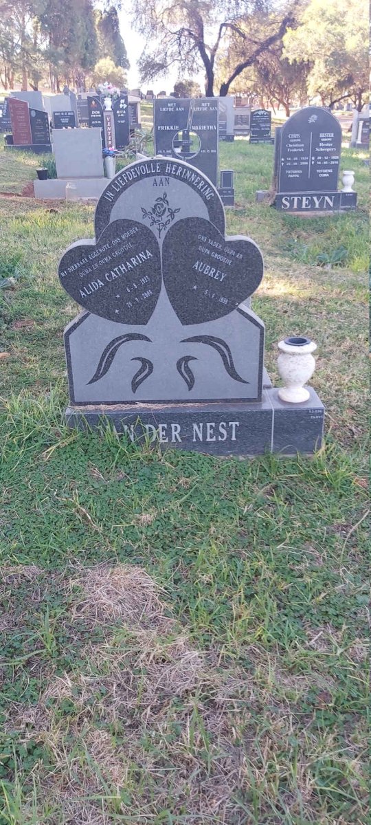 NEST Alida Catharina, van der 1935-2006 :: VAN DER NEST Aubrey 1959-