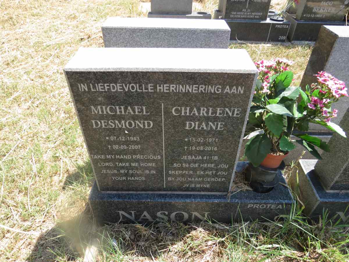 NASON Michael Desmond 1943-2007 :: NASON Charlene Diane 1971-2016