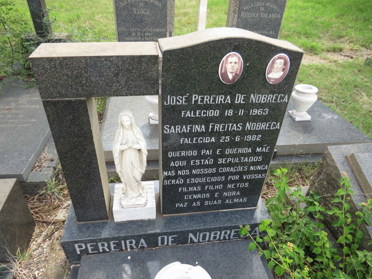 NOBREGA Jose Pereira, de -1963 & Sarafina FREITAS -1982