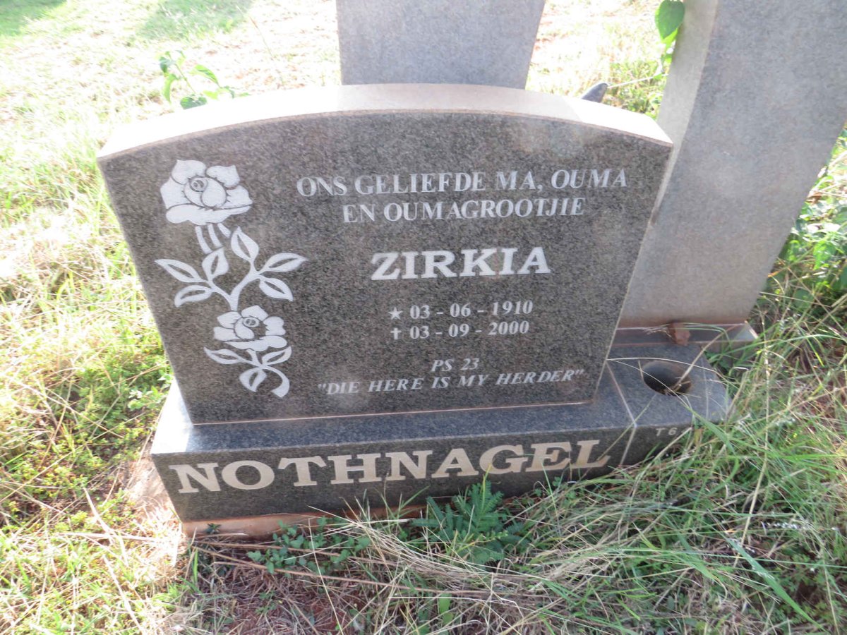 NOTHNAGEL Zirkia 1910-2000