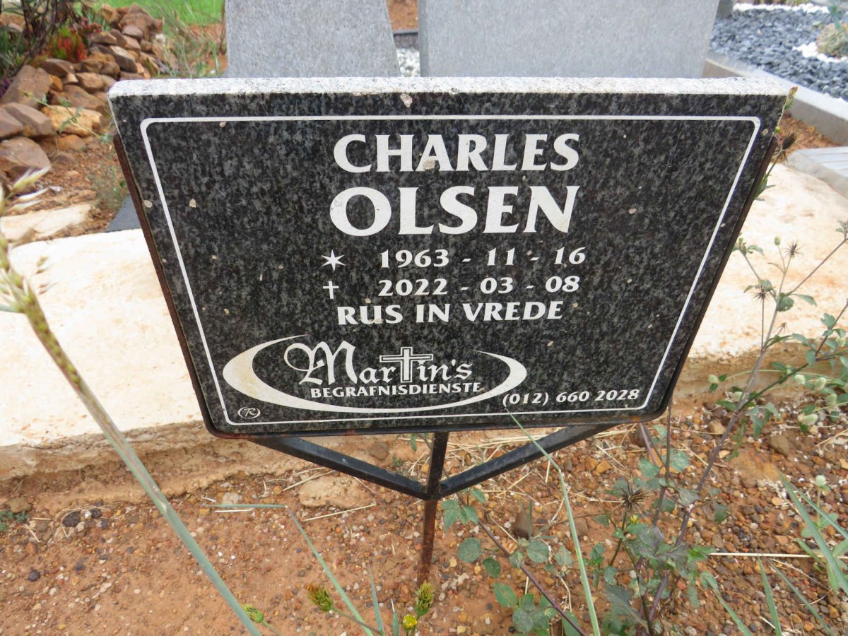 OLSEN Charles 1963-2022