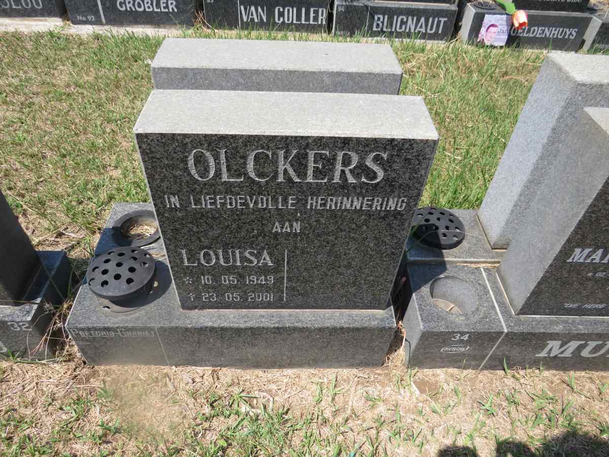 OLCKERS Louisa 1949-2001