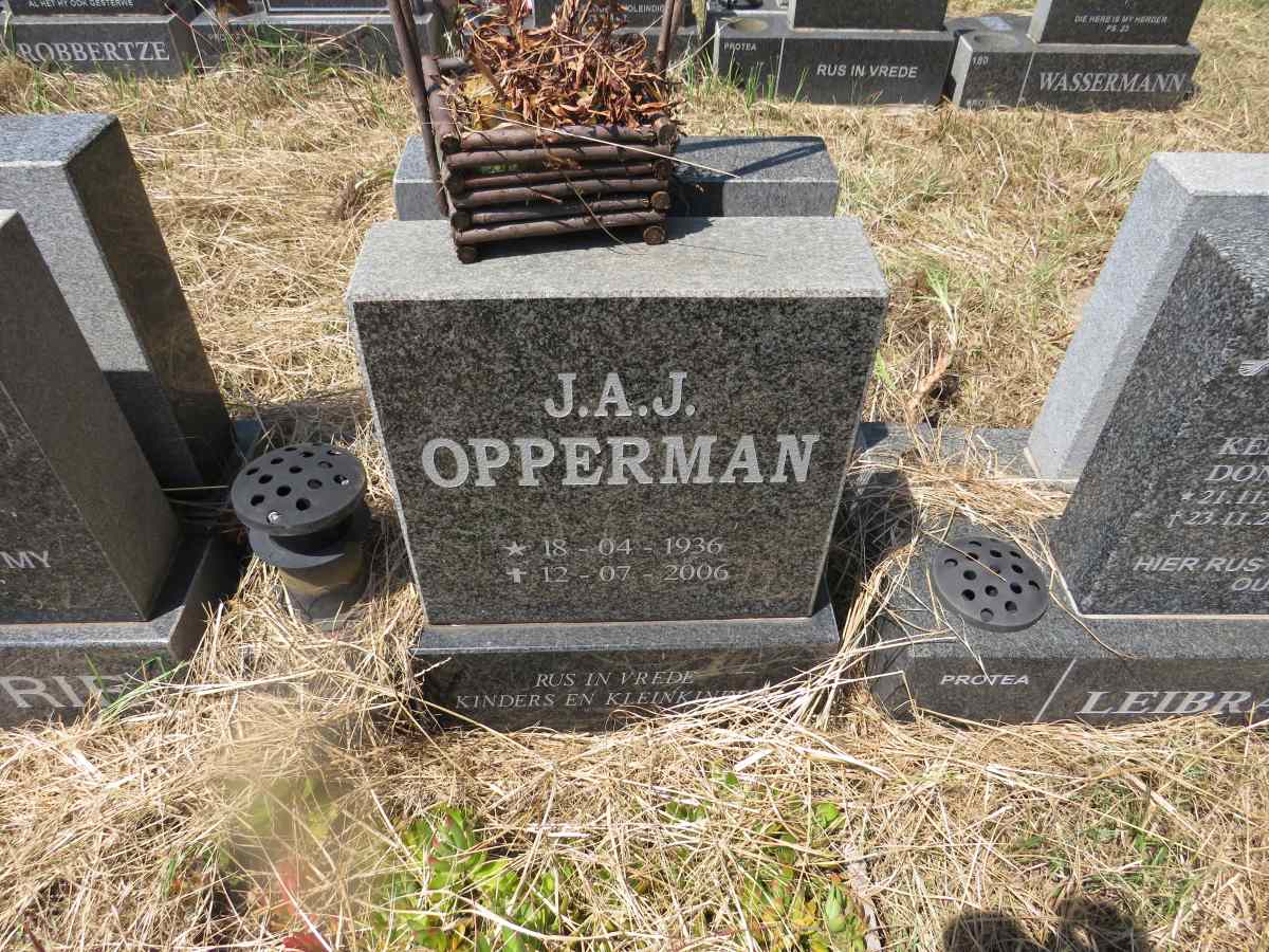 OPPERMAN J.A.J. 1936-2006