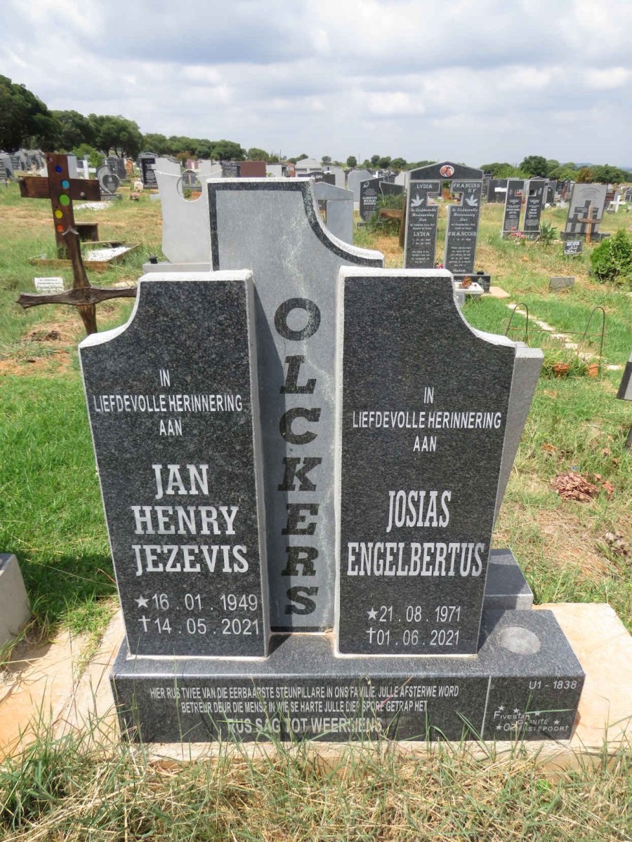 OLCKERS Jan Henry Jezevis 1949-2021 :: OLCKERS Josias Engelbertus 1971-2021