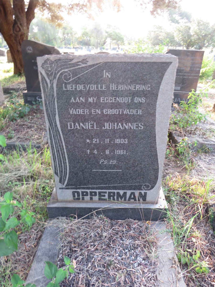 OPPERMAN Daniel Johannes 1903-1961