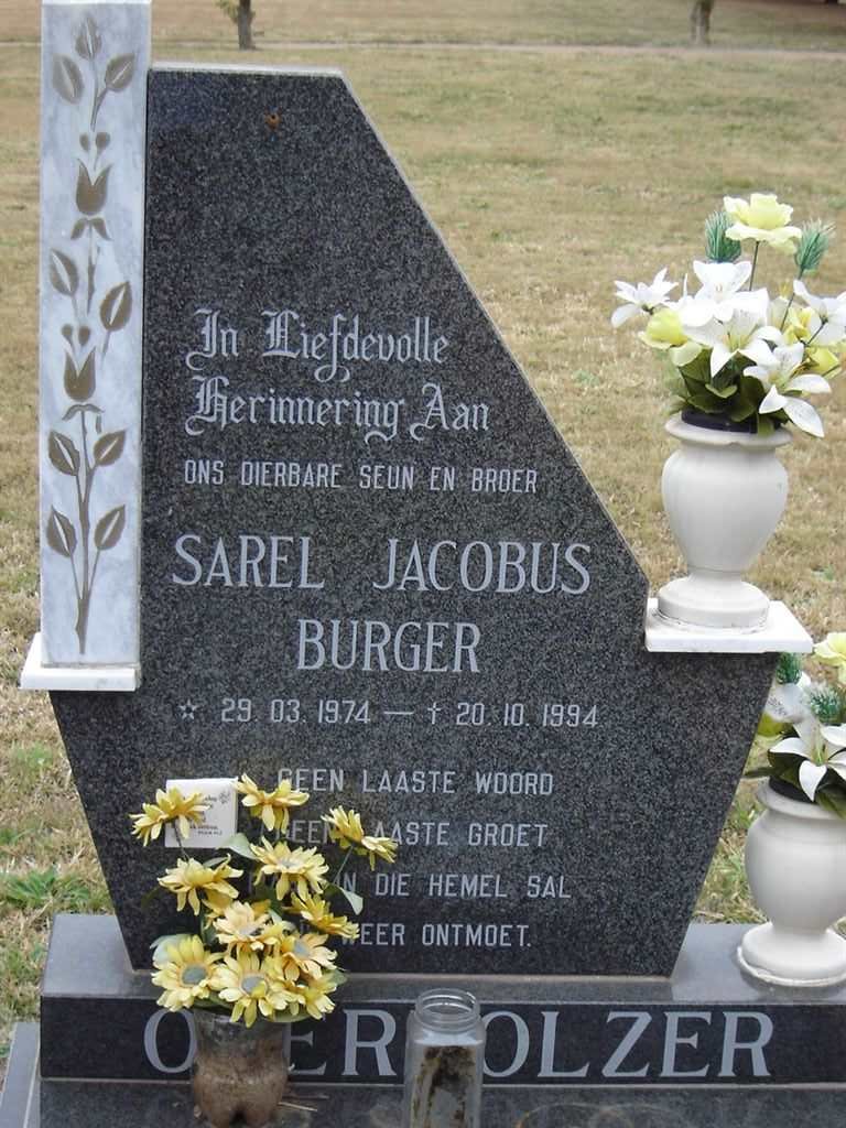 OBERHOLZER Sarel Jacobus Burger 1974-1994