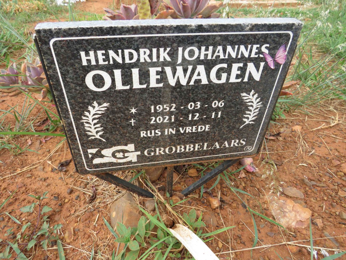 OLLEWAGEN Hendrik Johannes 1952-2021