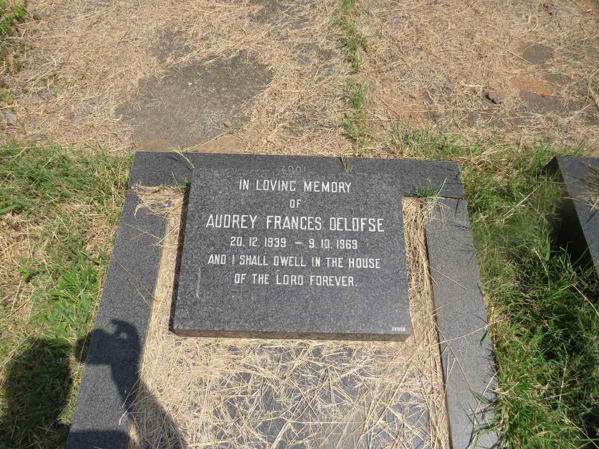 OELOFSE Audrey Frances 1939-1969