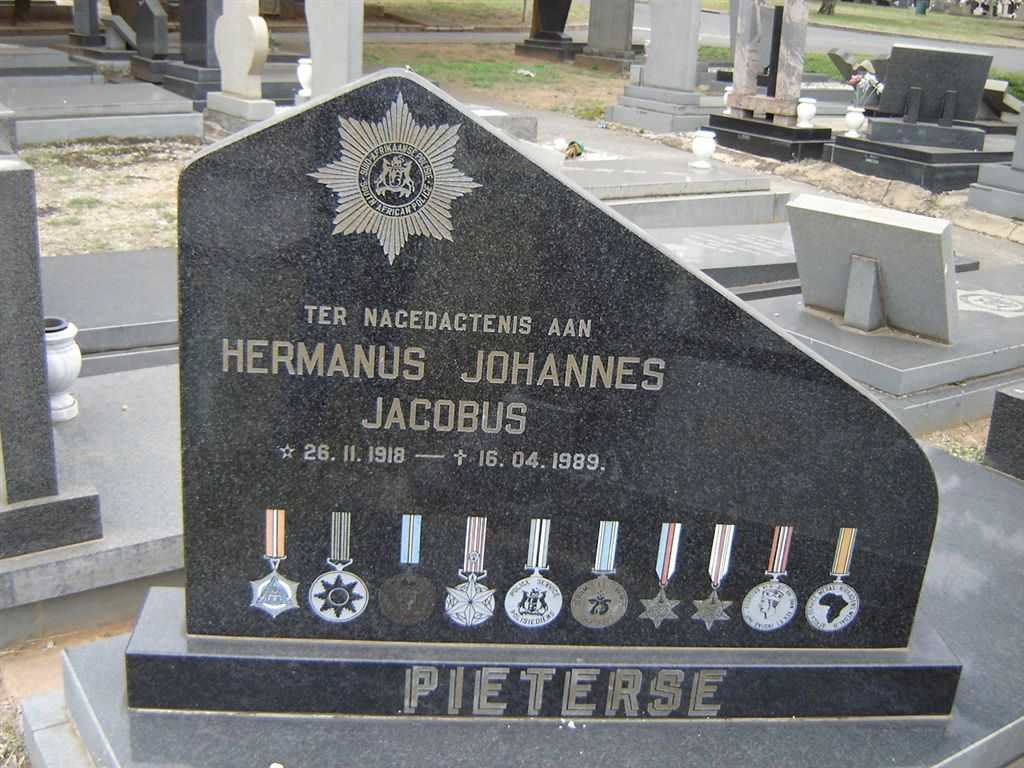 PIETERSE Hermanus Johannes Jacobus 1918-1989