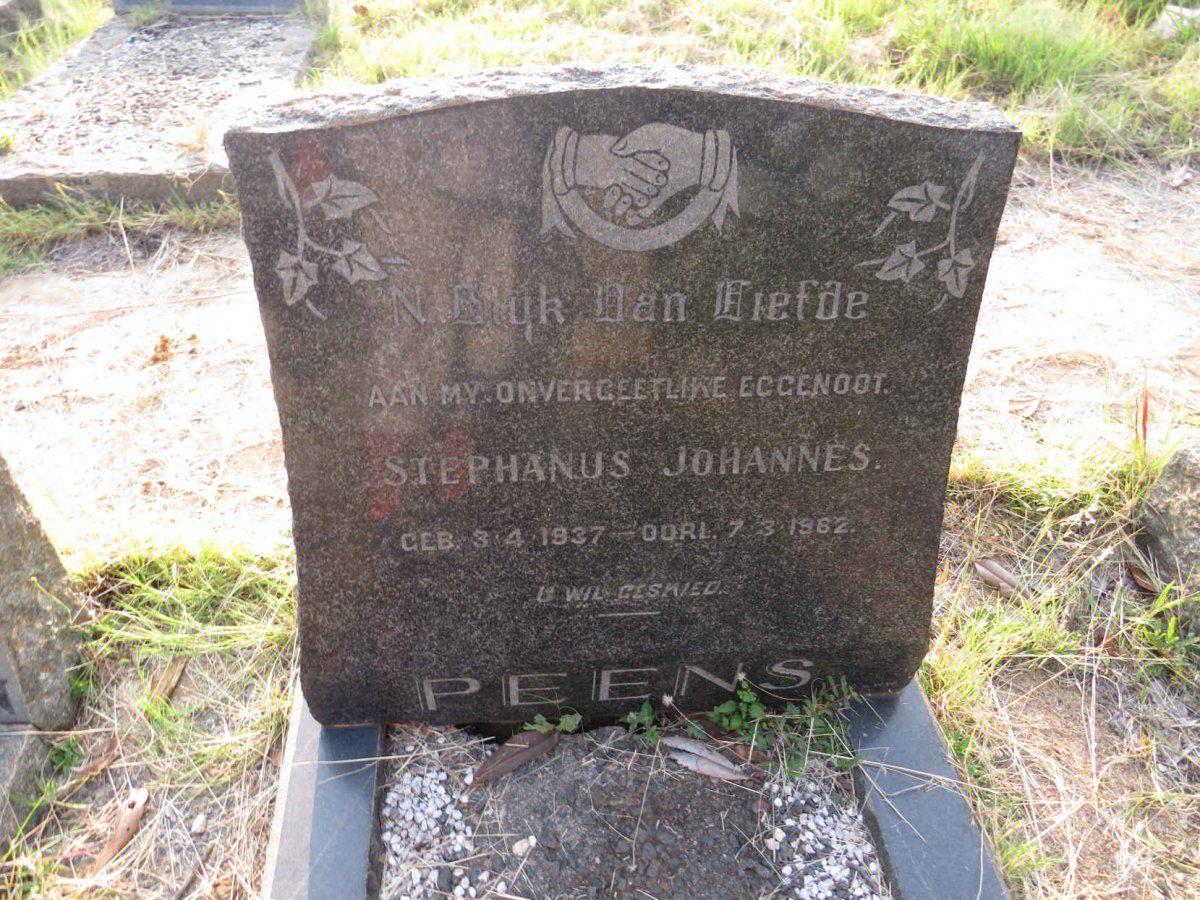 PEENS Stephanus Johannes 1937-1962