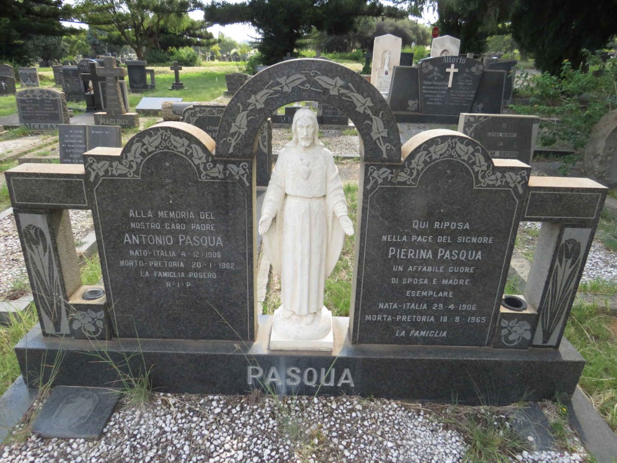 PASQUA Antonio 1908-1982 & Pierina 1906-1965