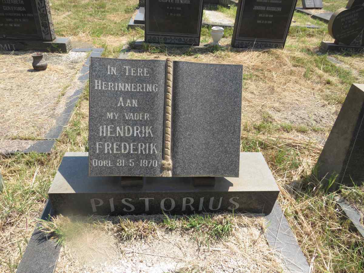 PISTORIUS Hendrik Frederik -1970