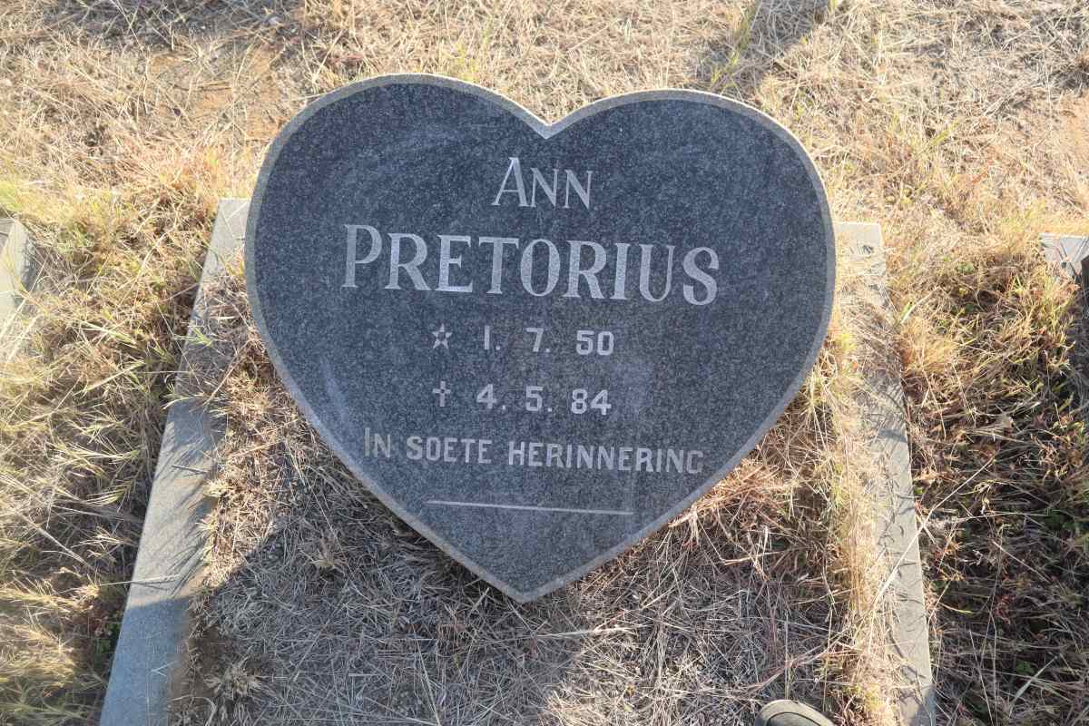PRETORIUS Ann 1950-1984