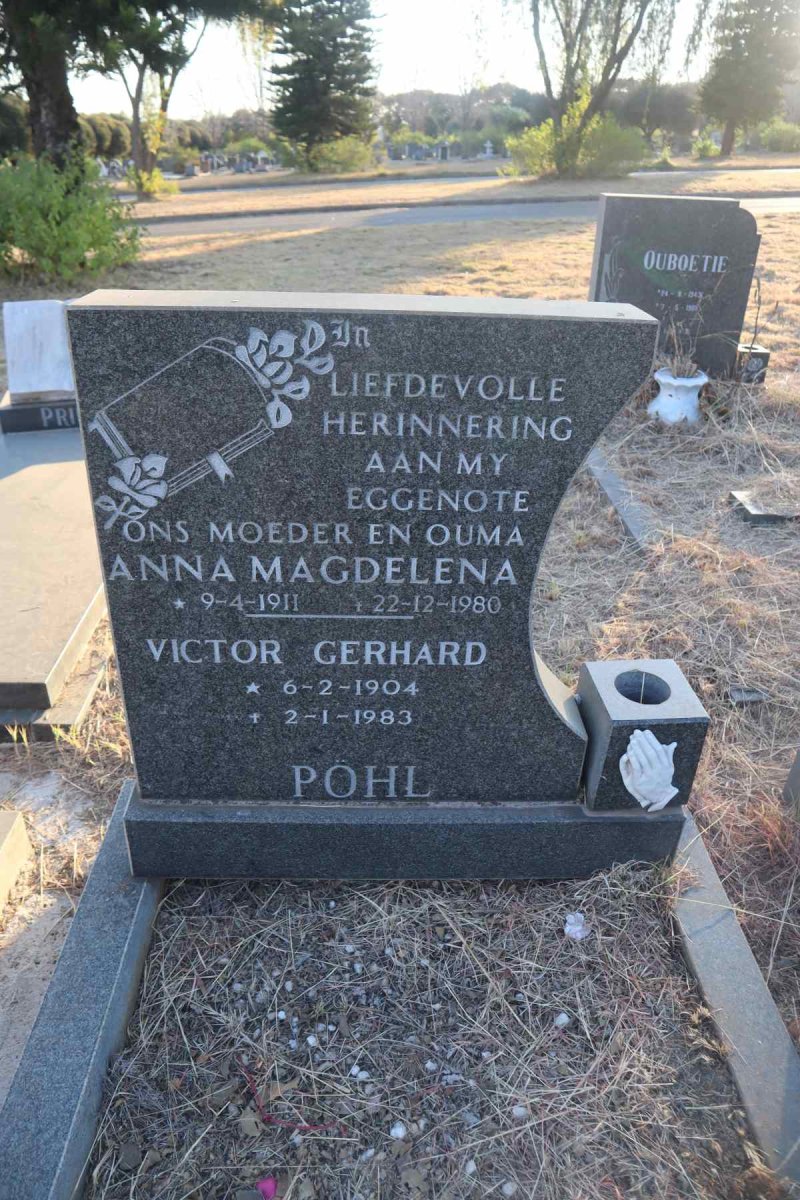 POHL Victor Gerhard 1904-1983 & Anna Magdelena 1911-1980