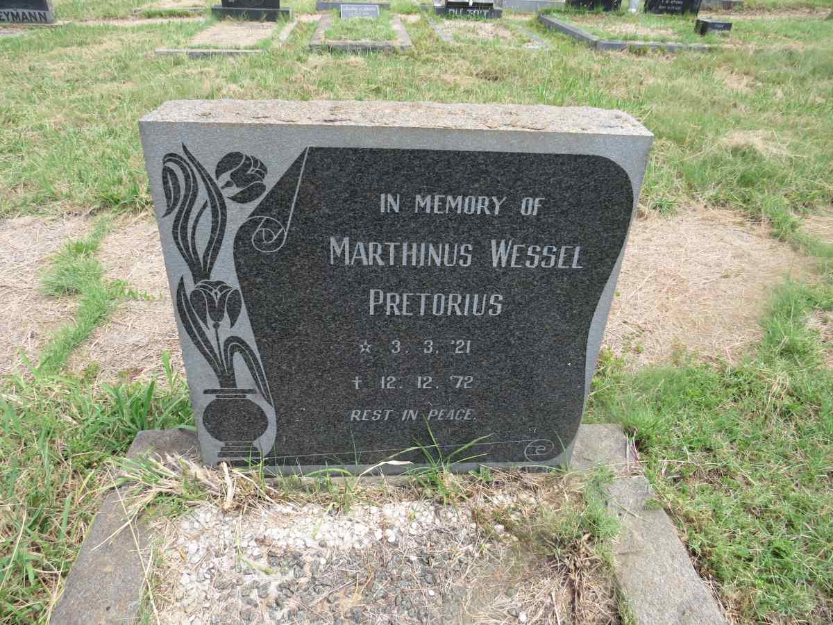 PRETORIUS Marthinus Wessel 1921-1972
