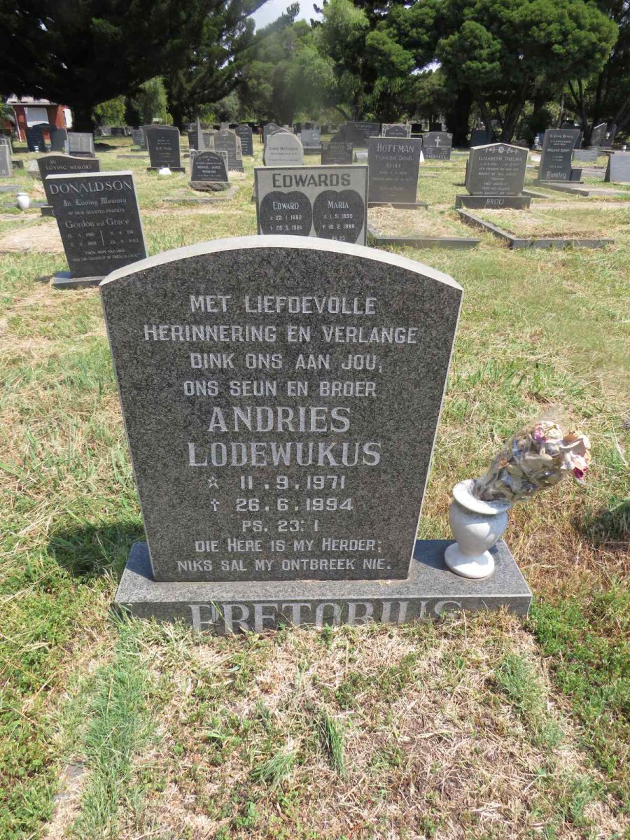 PRETORIUS Andries Lodewukus 1971-1994