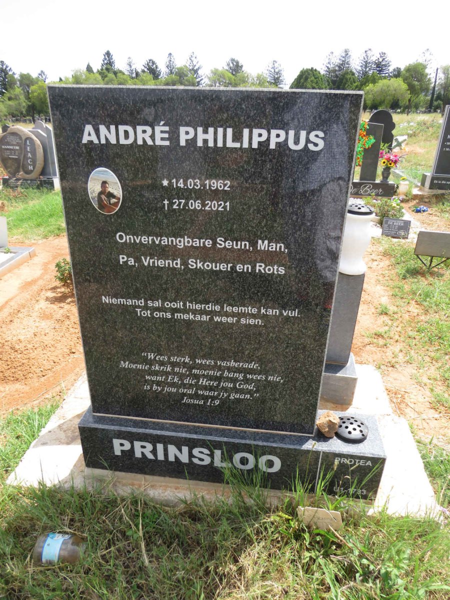 PRINSLOO Andre Philippus 1962-2021