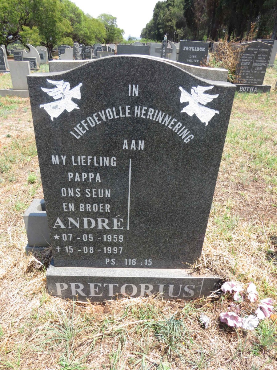PRETORIUS Andre 1959-1997