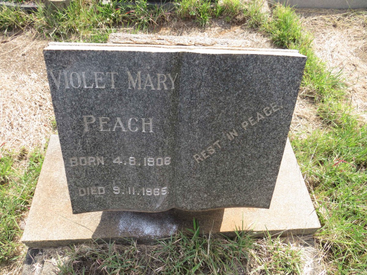 PEACH Violet Mary 1906-1965