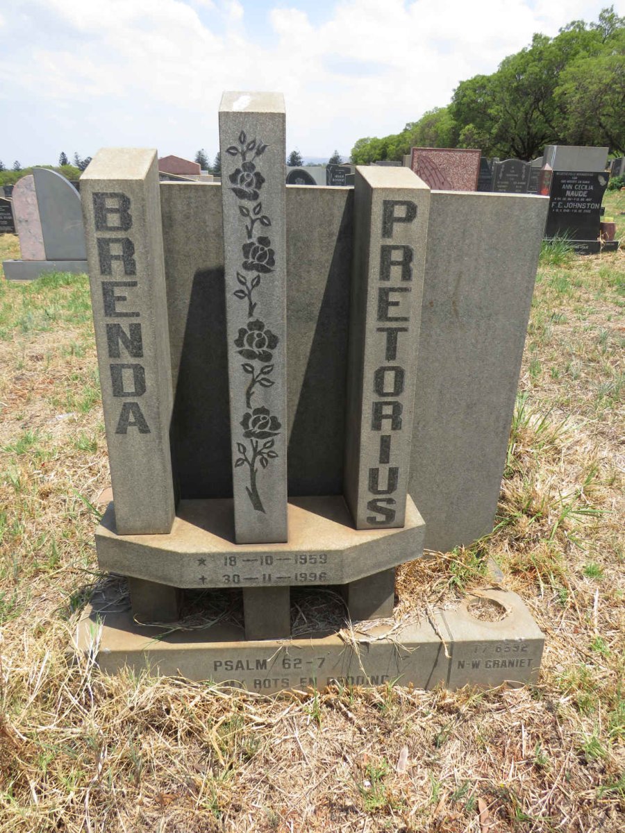 PRETORIUS Brenda 1959-1996