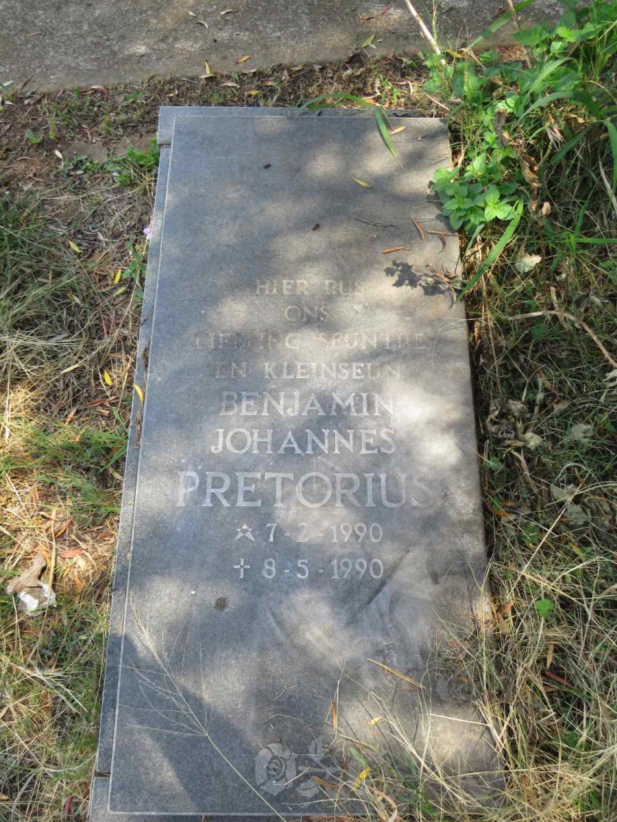 PRETORIUS Benjamin Johannes 1990-1990