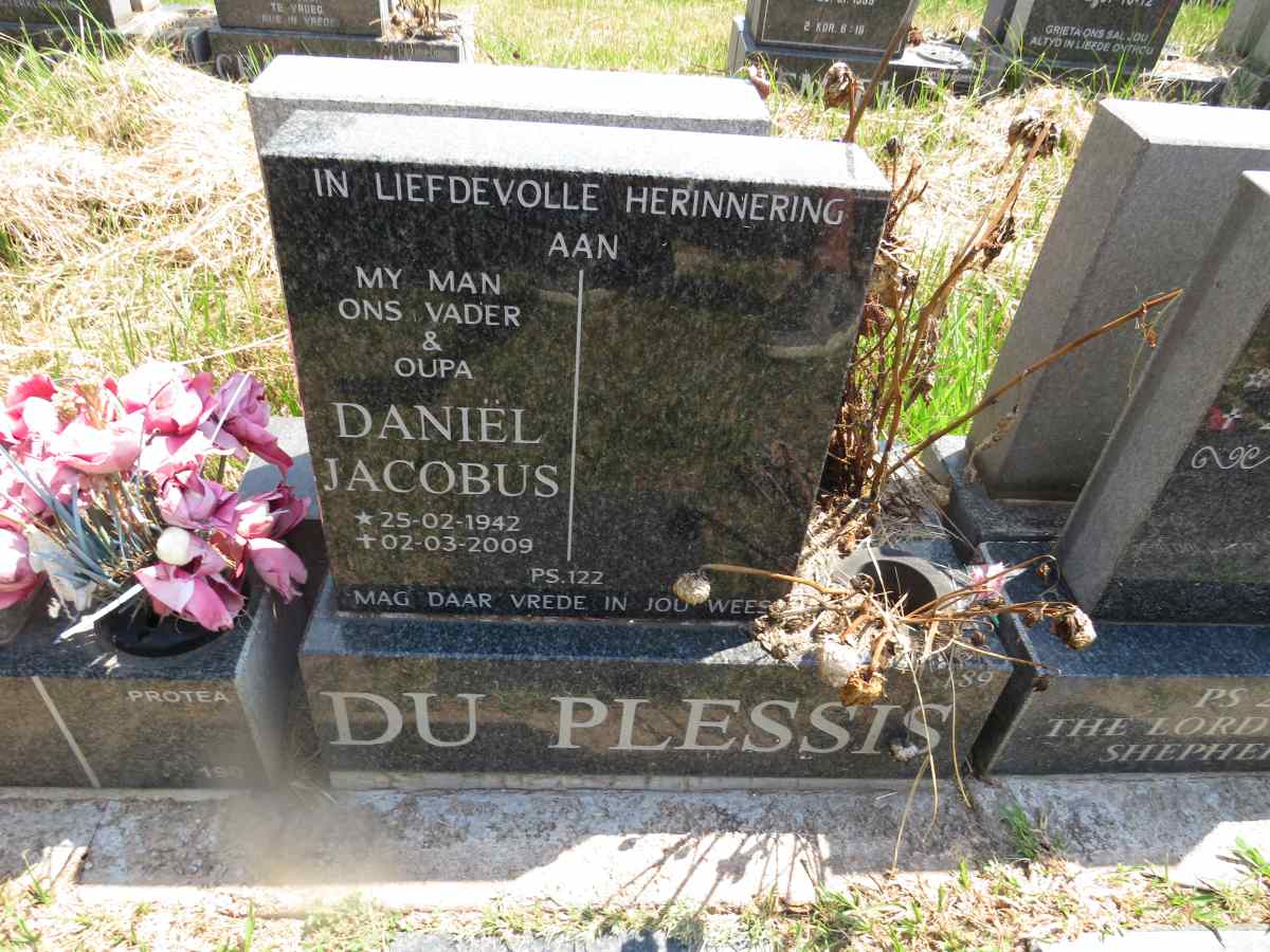 PLESSIS Daniel Jacobus, du 1942-2009