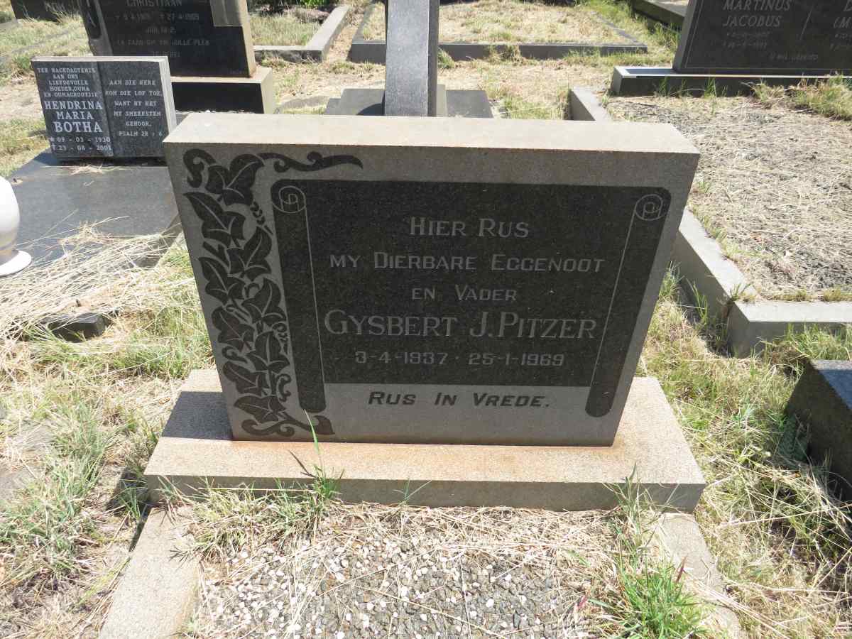 PITZER Gysbert J. 1937-1969