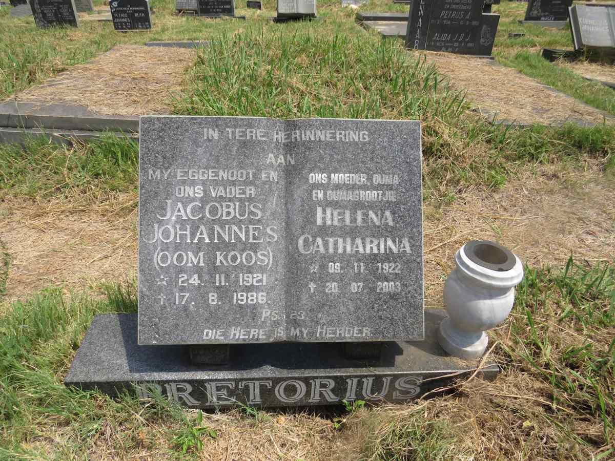 PRETORIUS Jacobus Johannes 1921-1986 & Helena Catharina 1922-2003