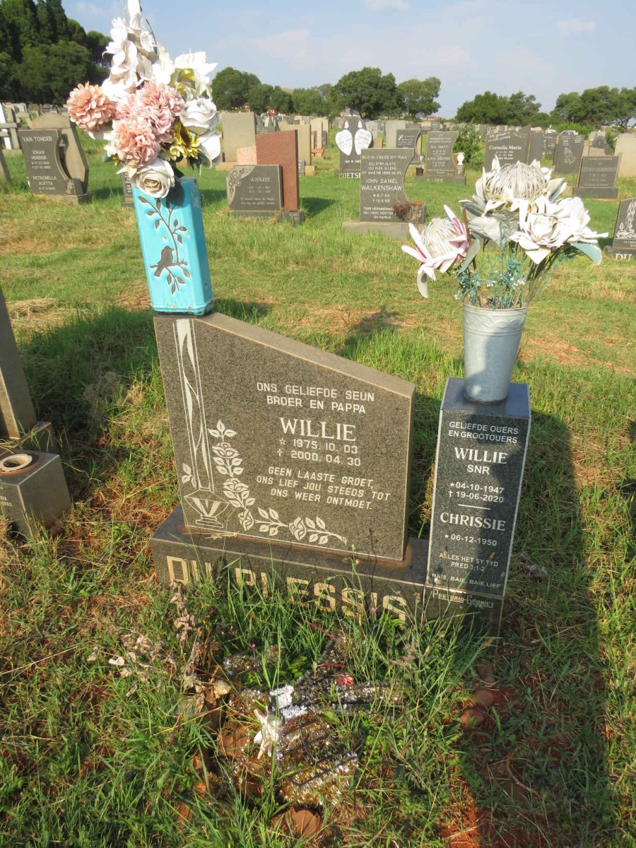 PLESSIS Willie, du 1947-2020 & Chrissie 1950- :: DU PLESSIS Willie 1975-2000 _1