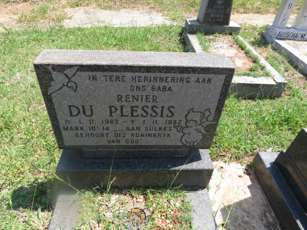 PLESSIS Renier, du 1982-1982