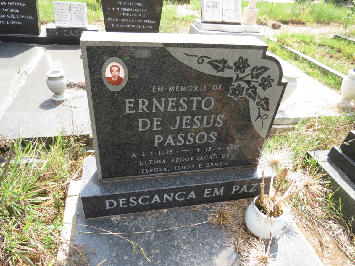 PASSOS Ernesto De Jesus 1935-1981