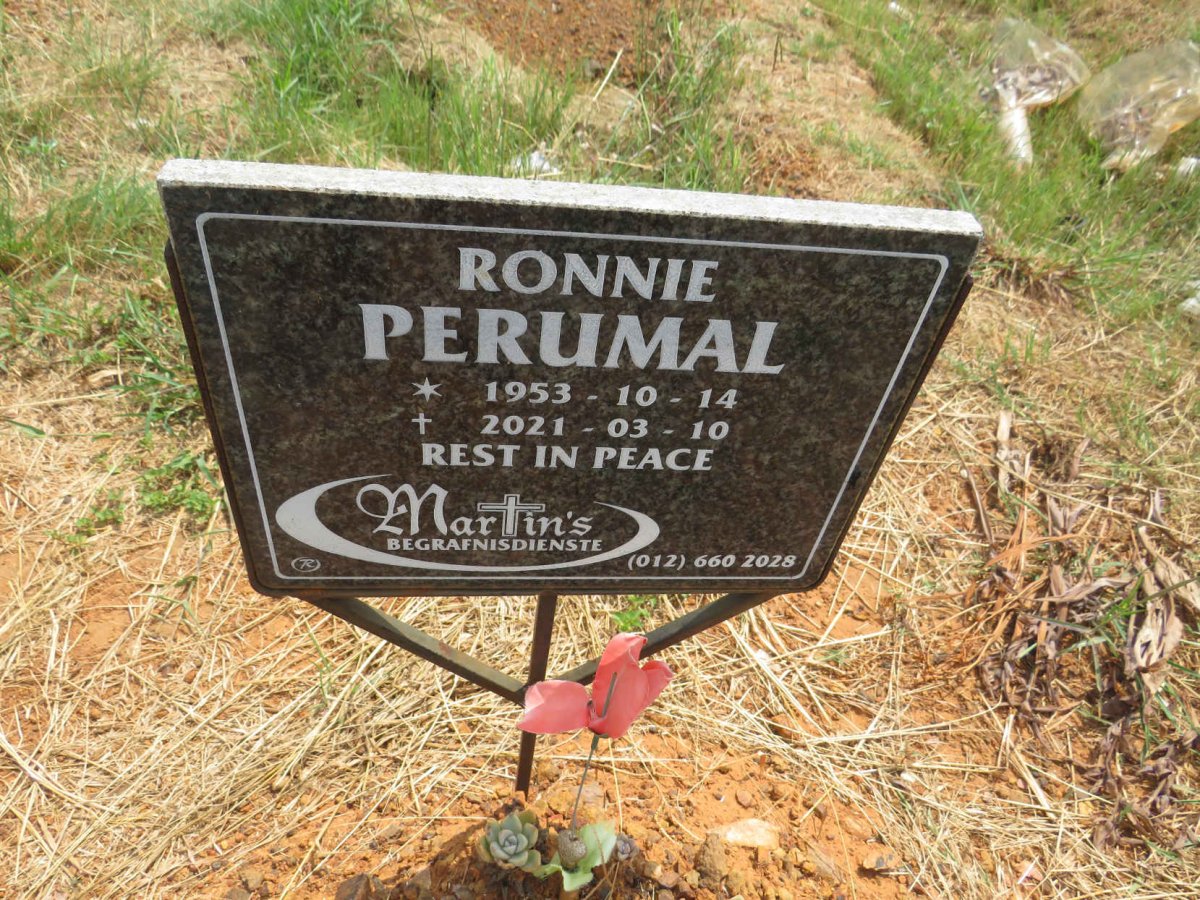 PERUMAL Ronnie 1953-2021