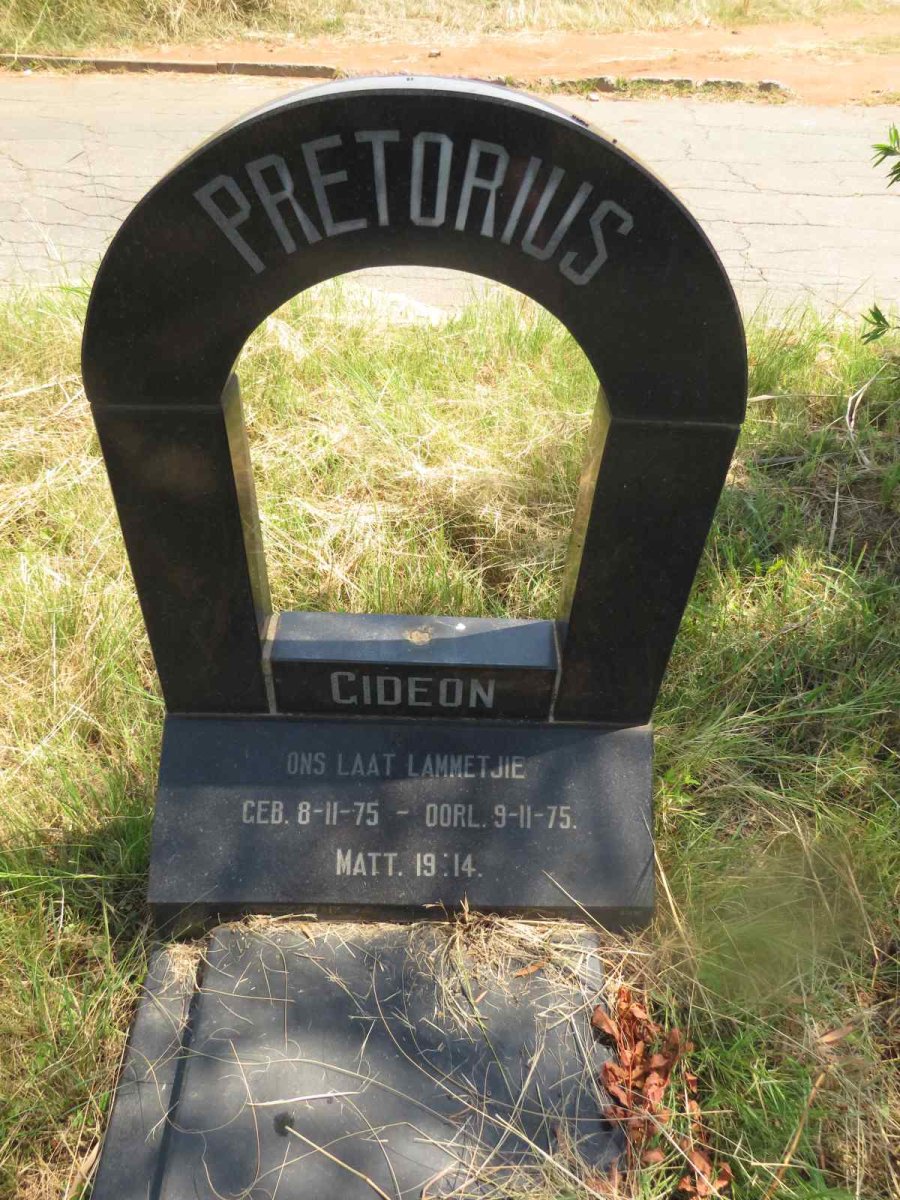 PRETORIUS Gideon 1975-1975
