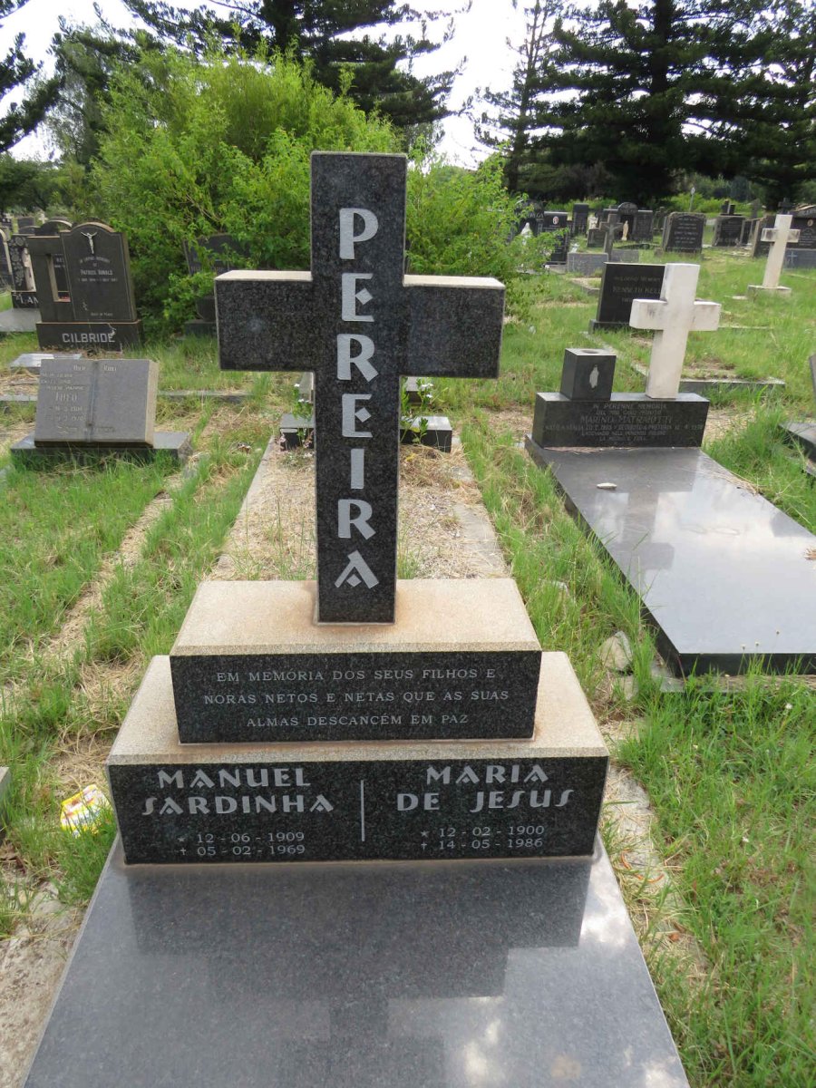PEREIRA Manuel Sardinha 1909-1969 & Maria DE JESUS 1900-1986 