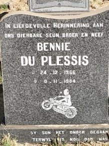PLESSIS Nicolaas Benjamin, du 1966-1984