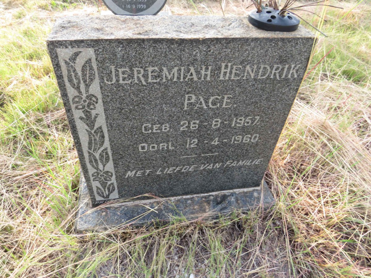 PAGE Jeremiah Hendrik 1957-1960