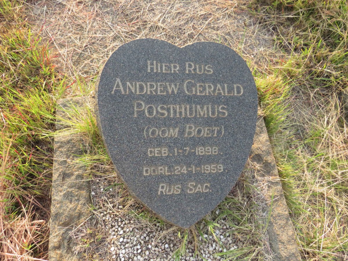 POSTHUMUS Andrew Gerald 1898-1959