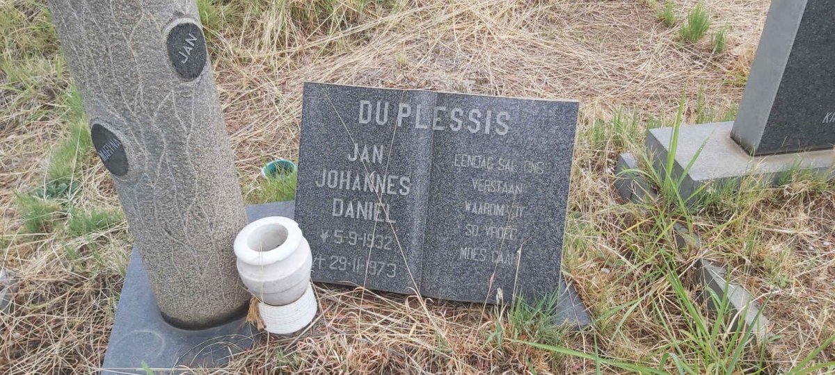 PLESSIS Jan Johannes Daniel, du 1932-1973