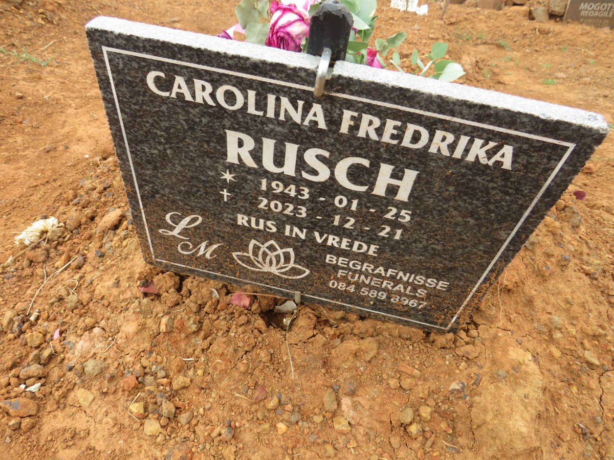 RUSCH Carolina Fredrika 1943-2023