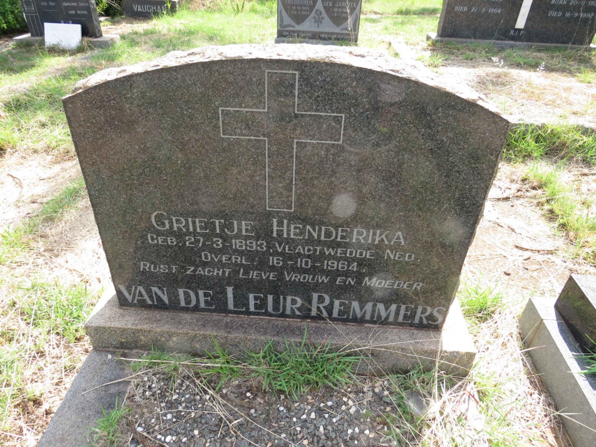 REMMERS Grietje Henderika, VAN DE LEUR 1893-1964